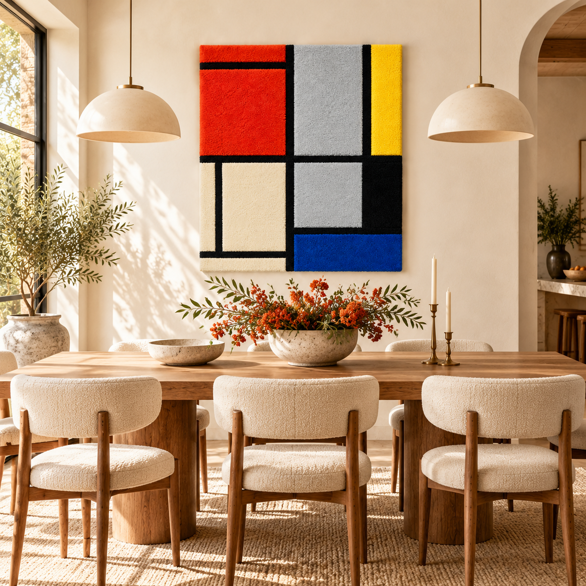 Tableau 3 after Piet Mondrian — room setting