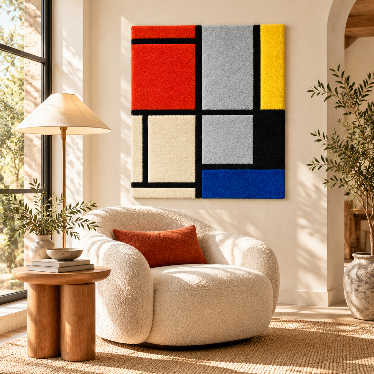 Tableau 3 after Piet Mondrian — room setting