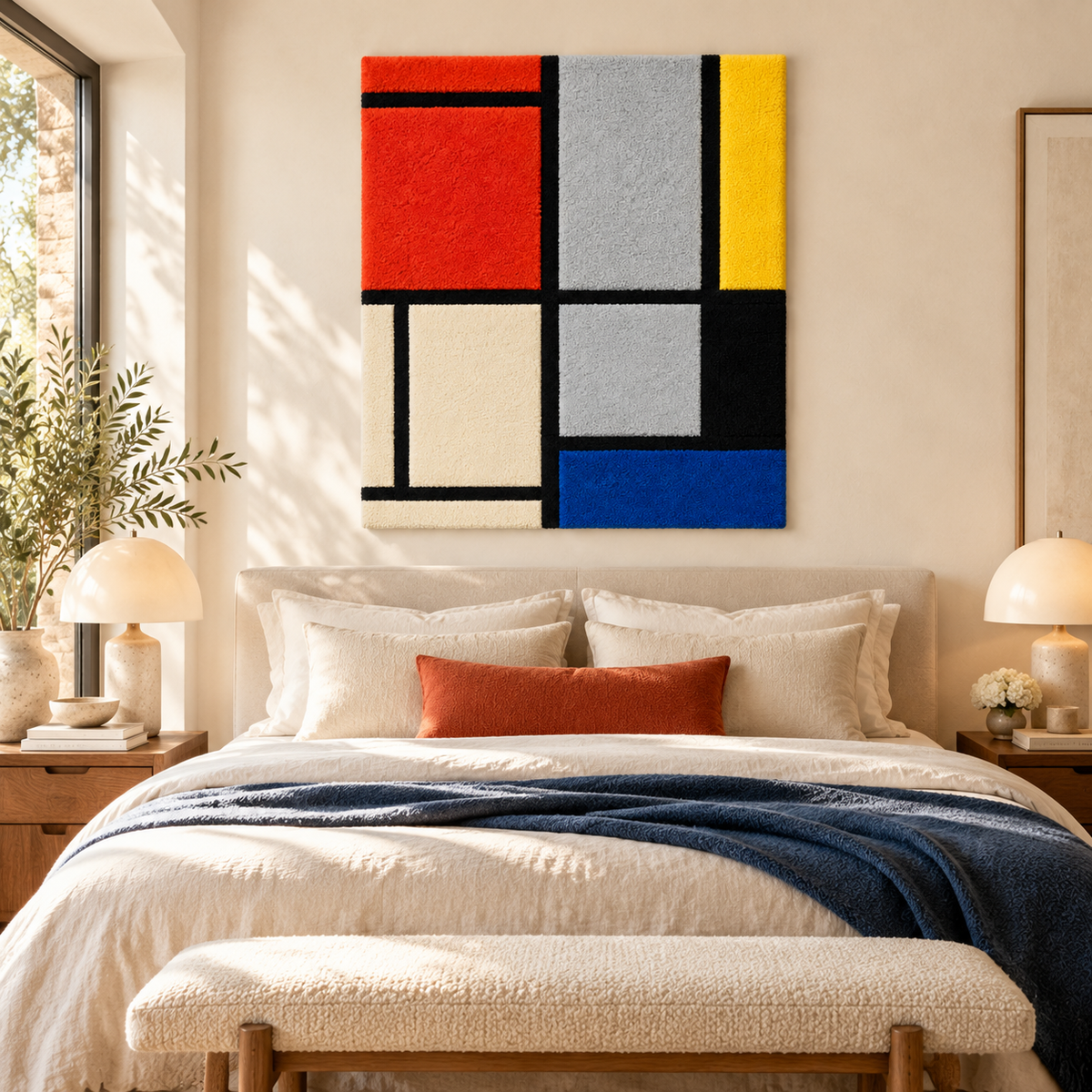 Tableau 3 after Piet Mondrian — room setting