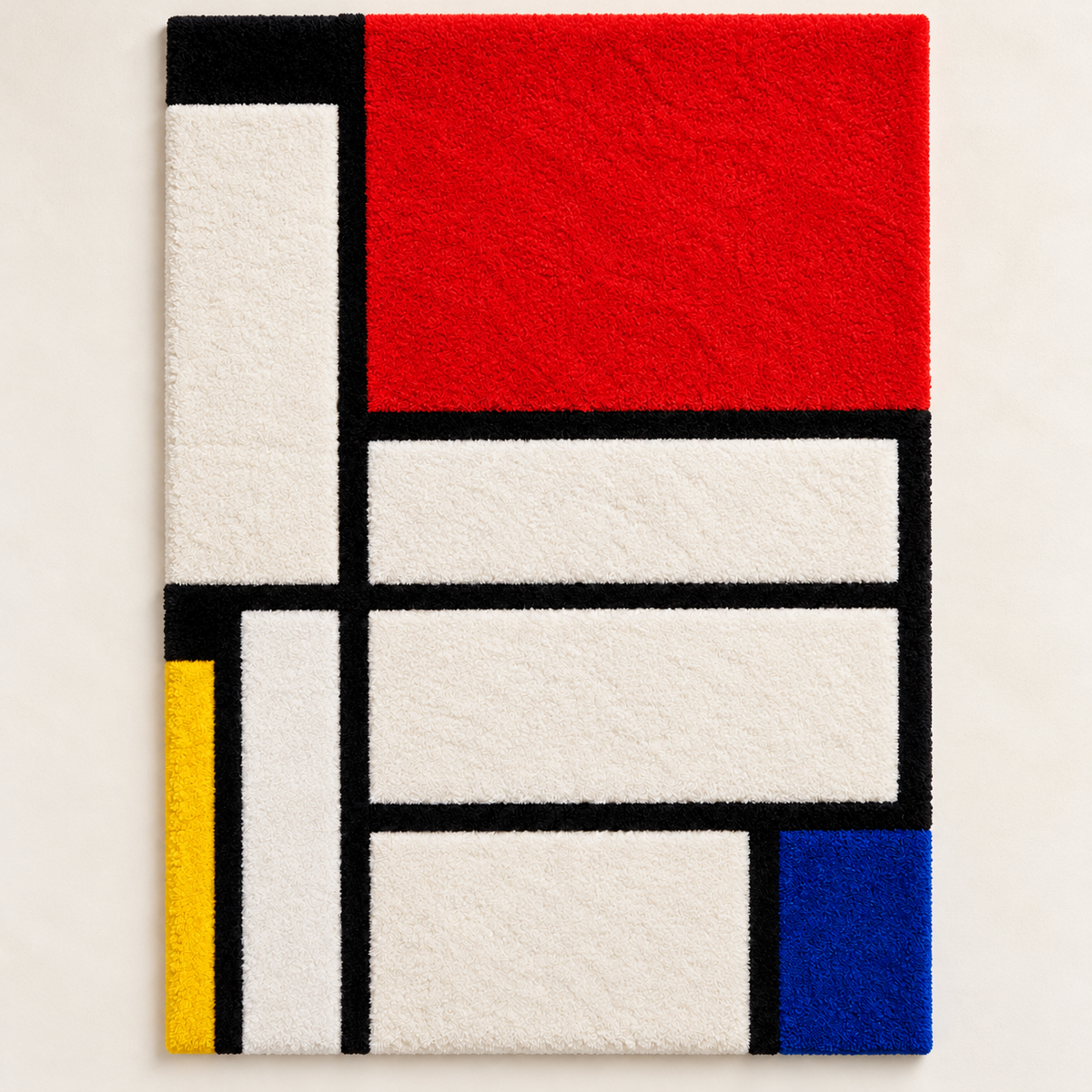 Tableau I after Piet Mondrian — front product view on a pale beige background [product-light]