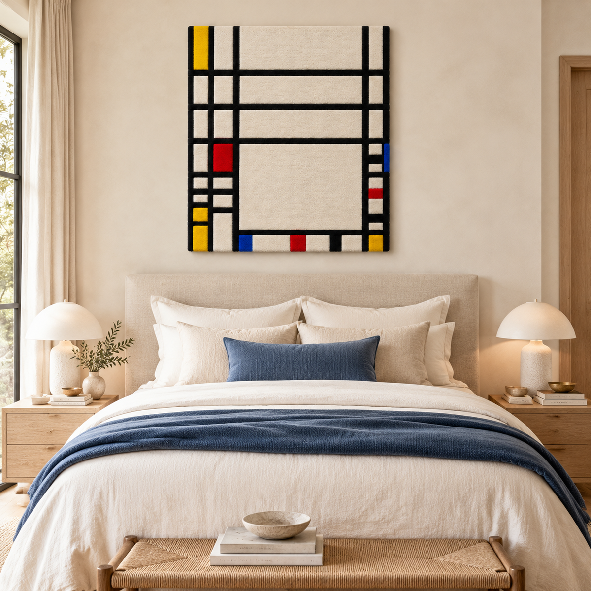 Trafalgar Square after Piet Mondrian — room setting