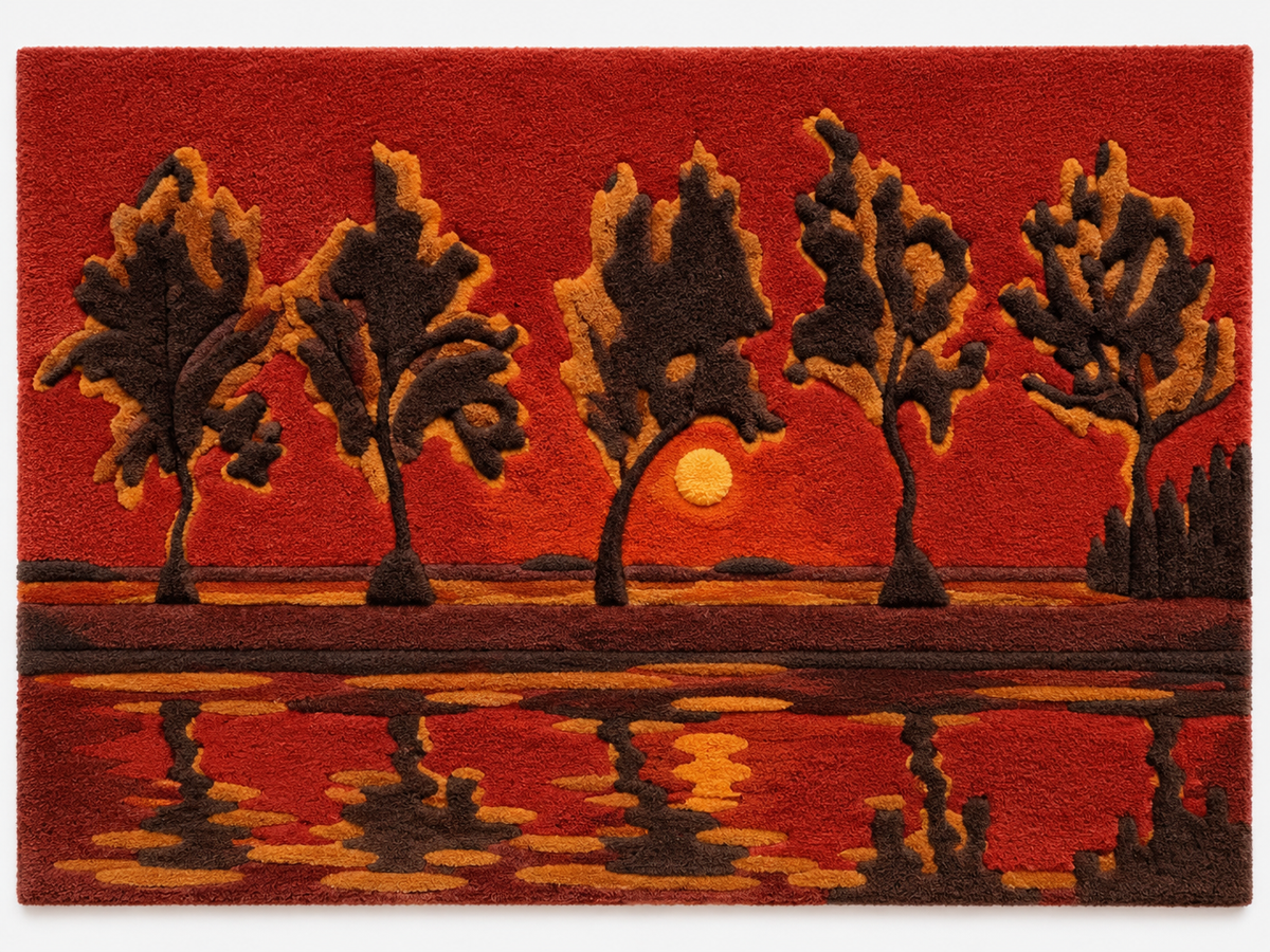 Trees on the Gein — Moonrise after Piet Mondrian — additional product view