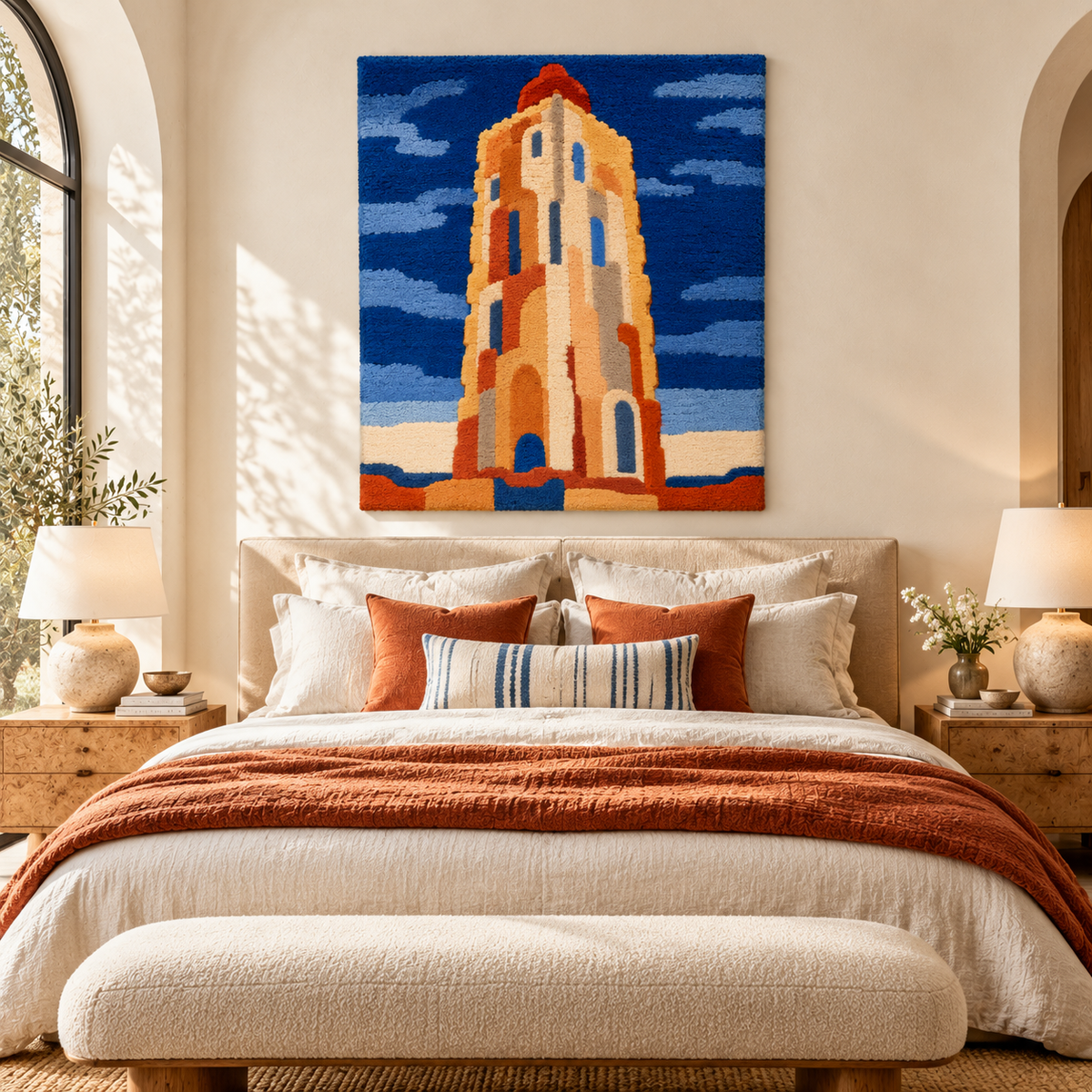 Westkapelle Lighthouse after Piet Mondrian — room setting