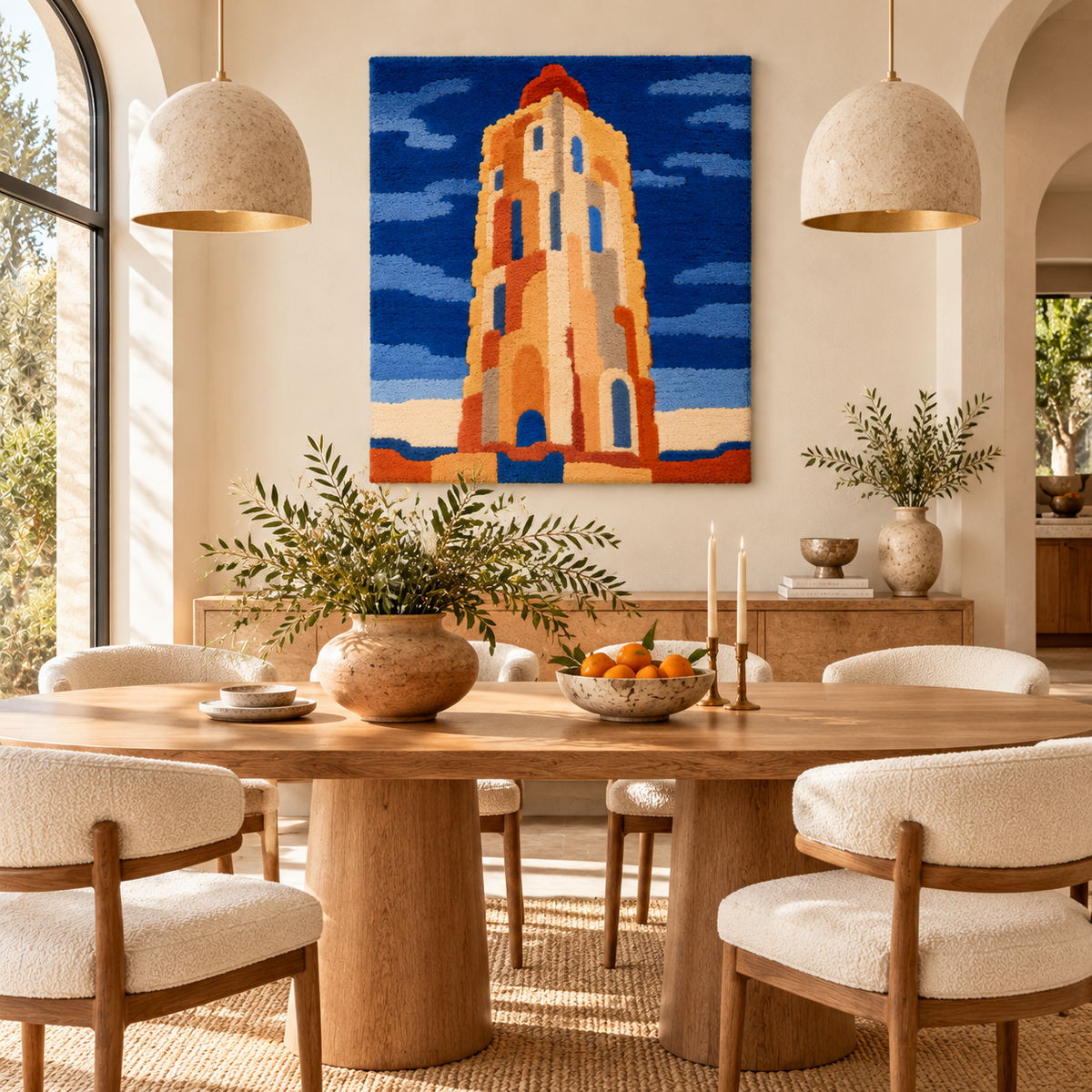 Westkapelle Lighthouse after Piet Mondrian — room setting