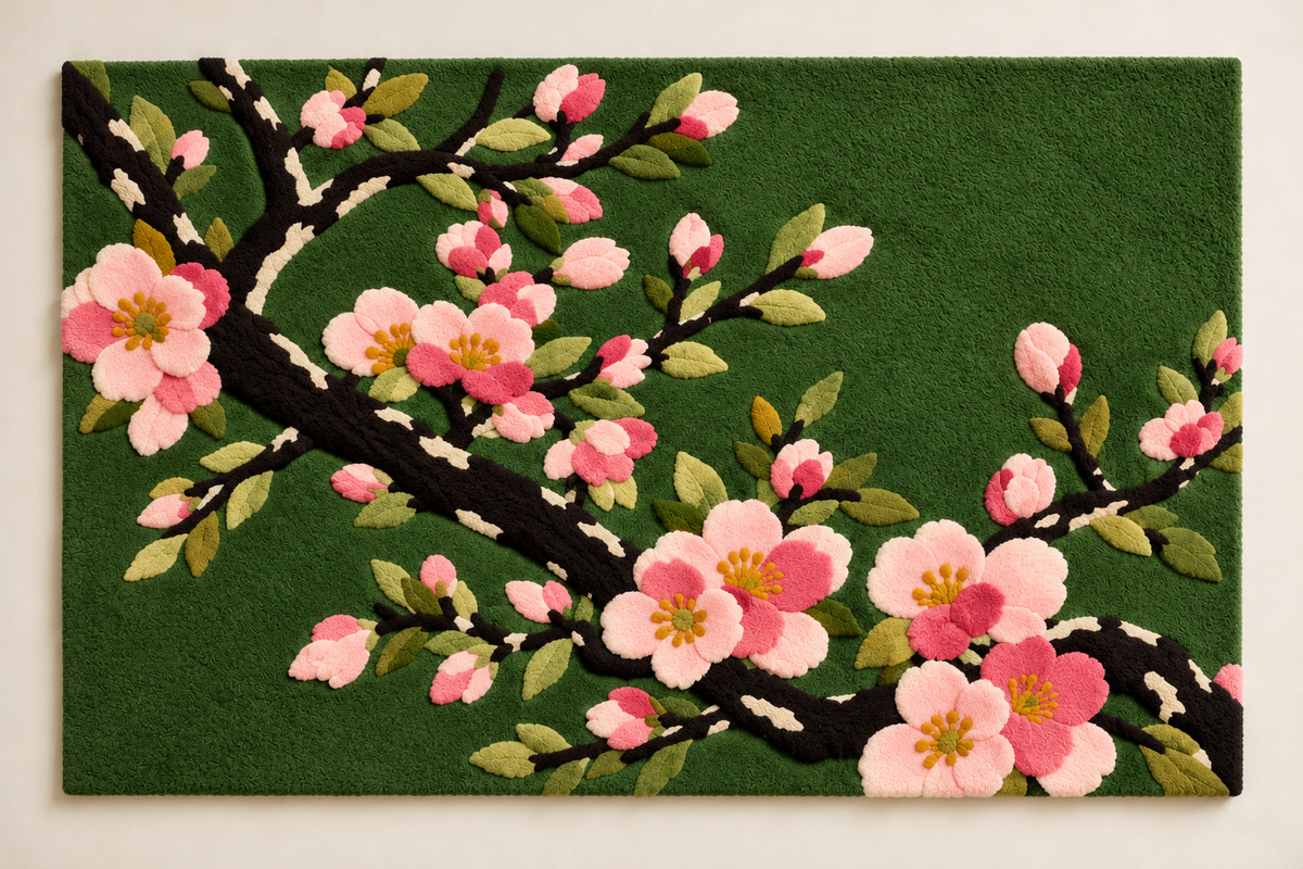 Pink Blossom Bough by Hewn Earth Studio — front product view [product-light]