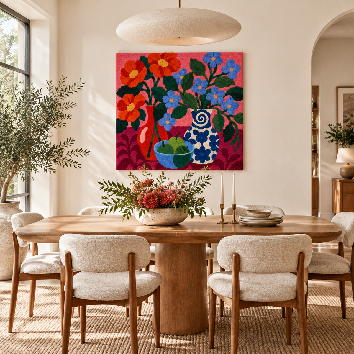 Pink Room Posies — room setting 1