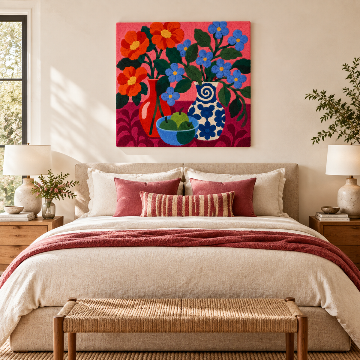 Pink Room Posies — room setting 2