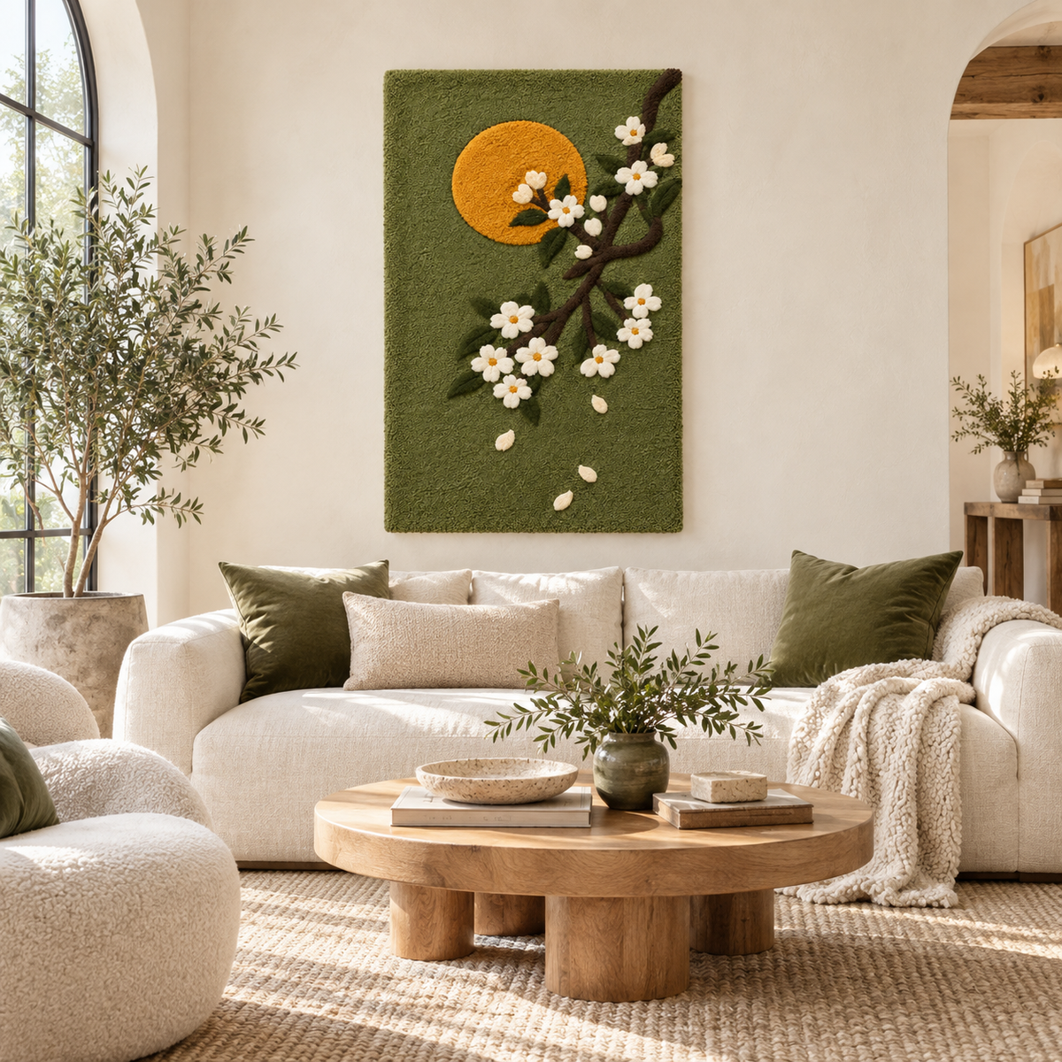 Plum Blossom Moon — front-facing room scene