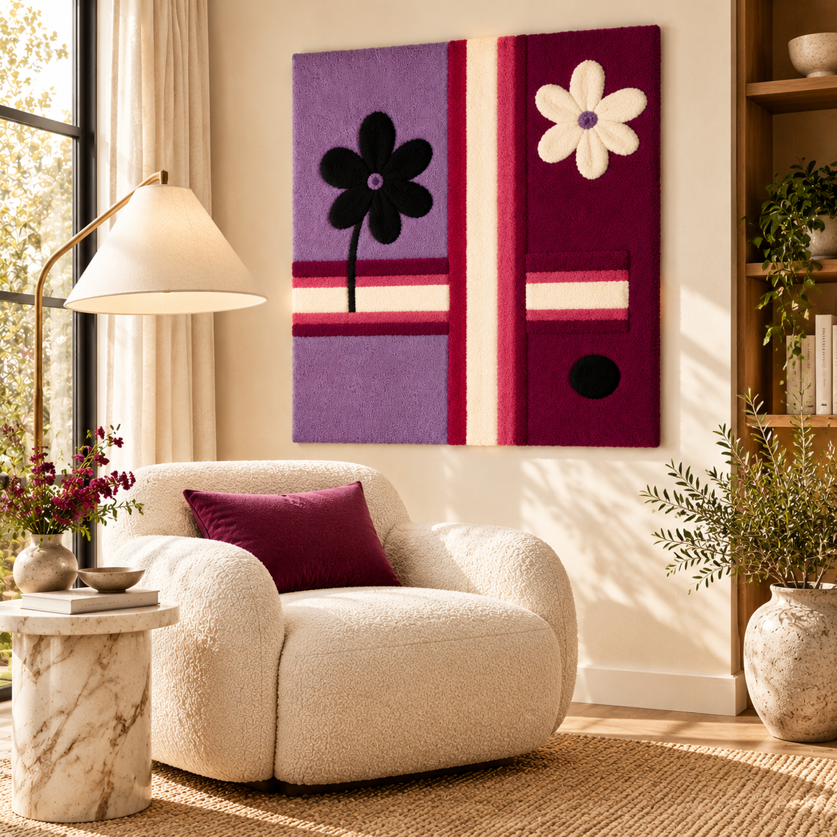 Plum Daisy Crossroads by Hewn Earth Studio — room setting
