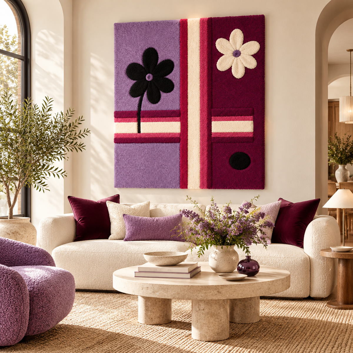 Plum Daisy Crossroads by Hewn Earth Studio — room setting