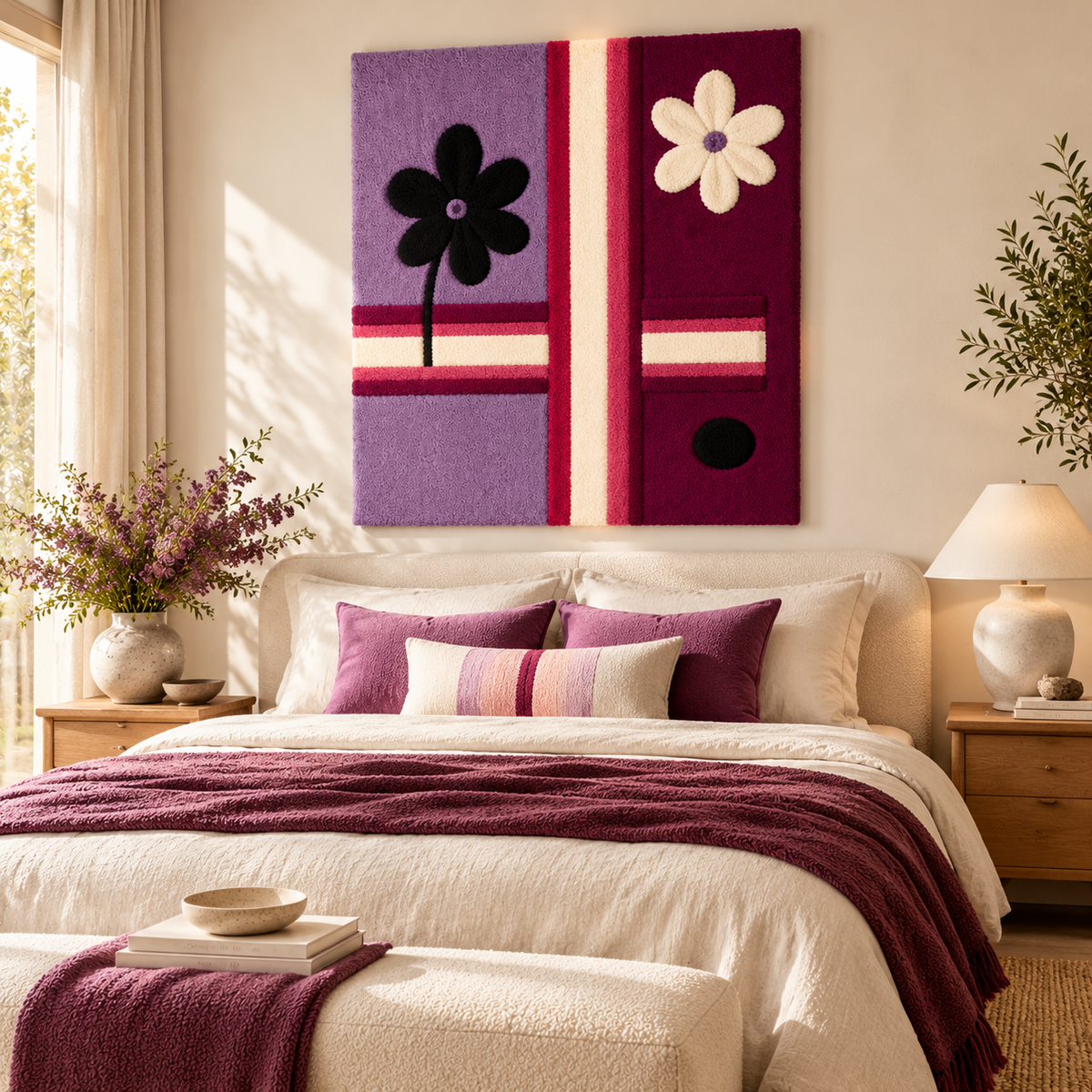 Plum Daisy Crossroads by Hewn Earth Studio — room setting