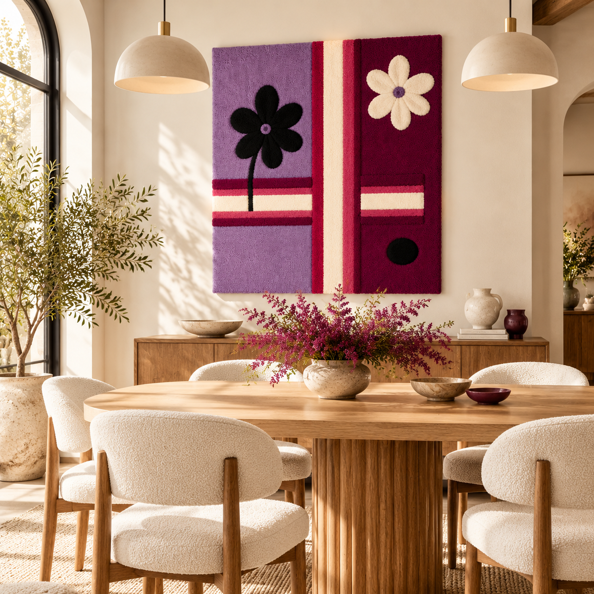 Plum Daisy Crossroads by Hewn Earth Studio — room setting