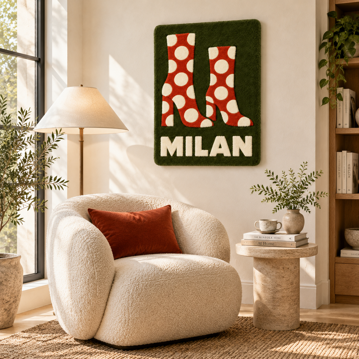 Polka Dots in Milan — room setting