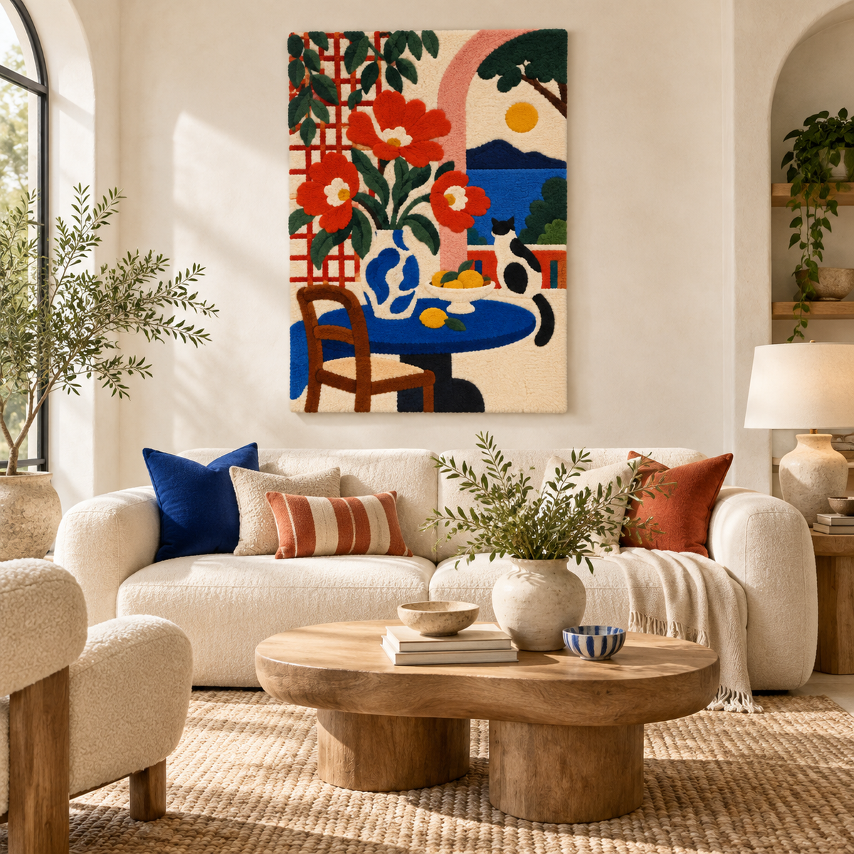 Poppies Above the Blue Bay — front-facing room scene [room-front]