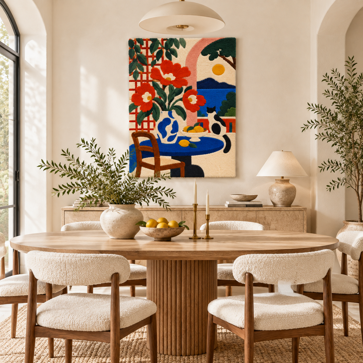 Poppies Above the Blue Bay — room setting 2