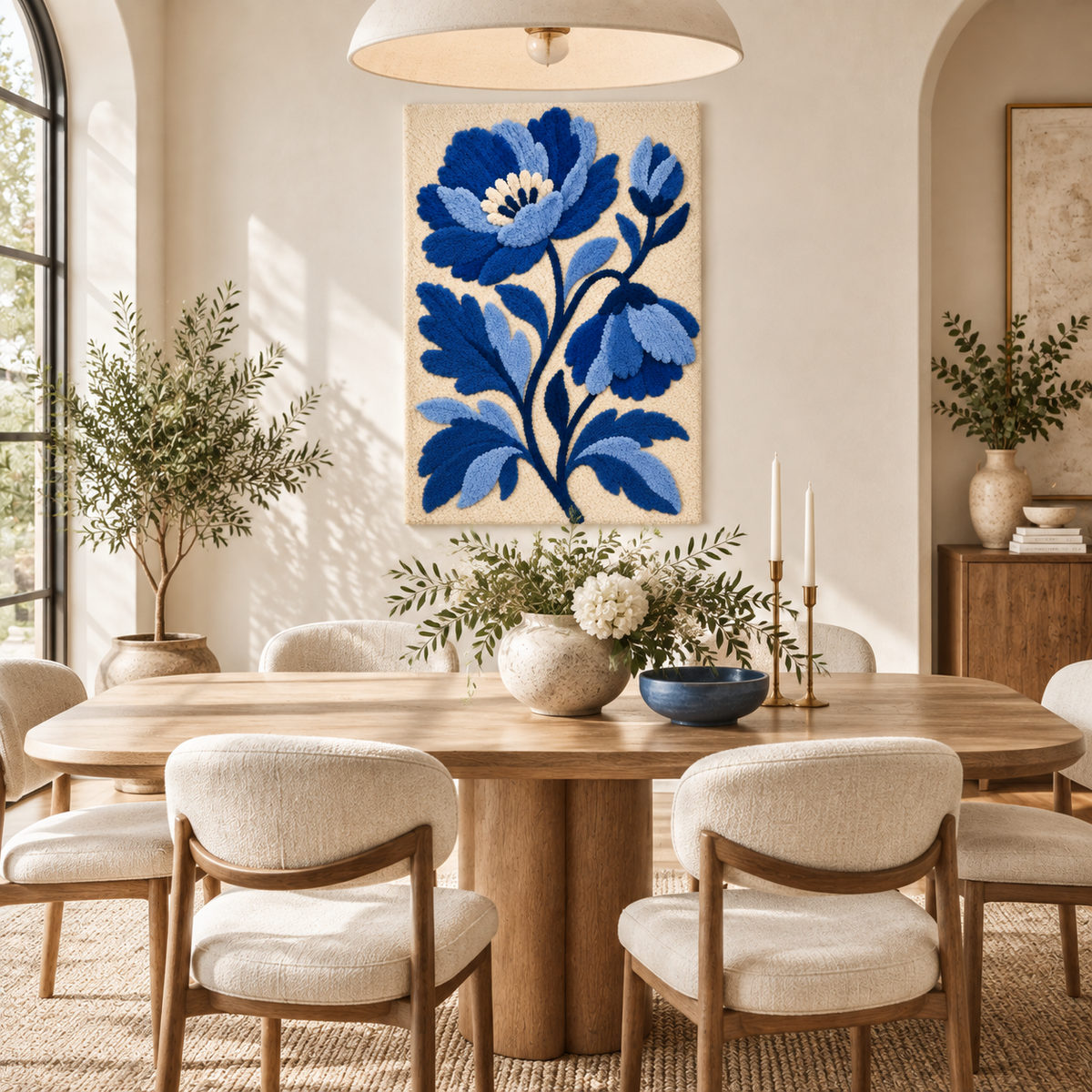 Porcelain Blue Peony — room setting 2