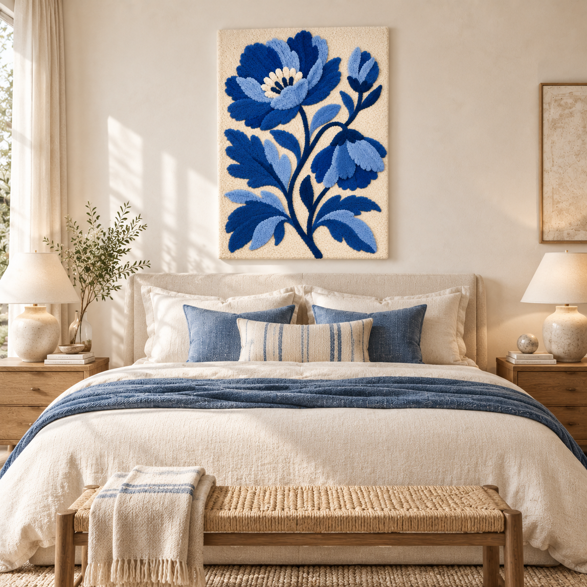 Porcelain Blue Peony — room setting 3