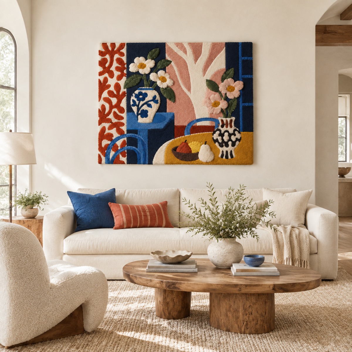 Porcelain in the Flower Room — front-facing room scene