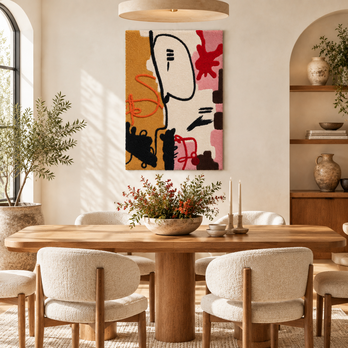 Portrait in Saffron Ink — room setting 2