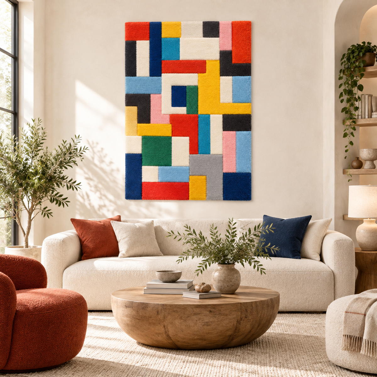 Primary Colour Maze — front-facing room scene