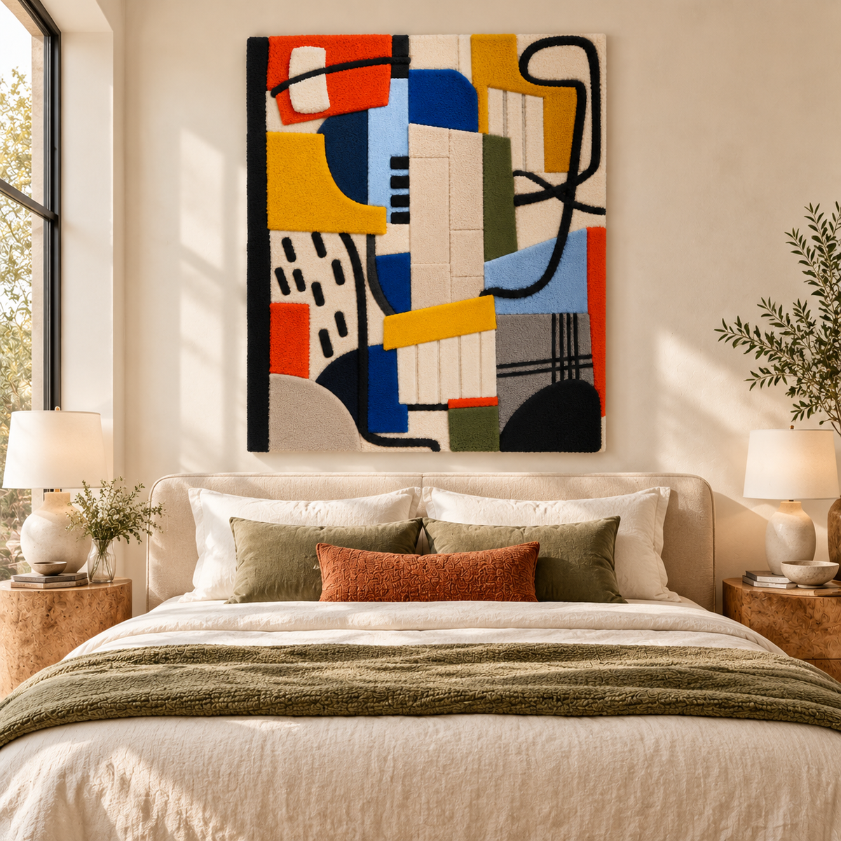 Primary Rhythm Lines by Hewn Earth Studio — room setting