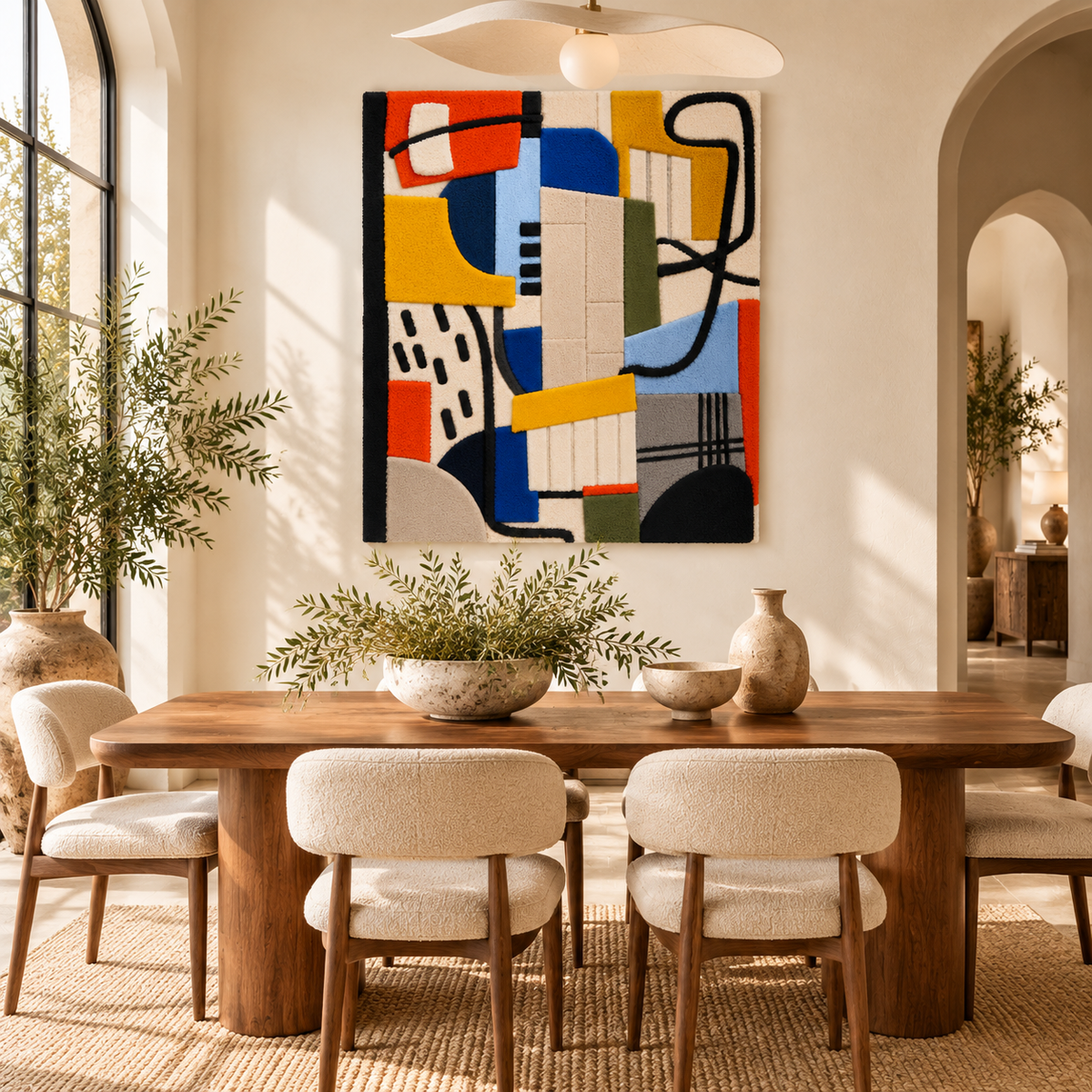 Primary Rhythm Lines by Hewn Earth Studio — room setting
