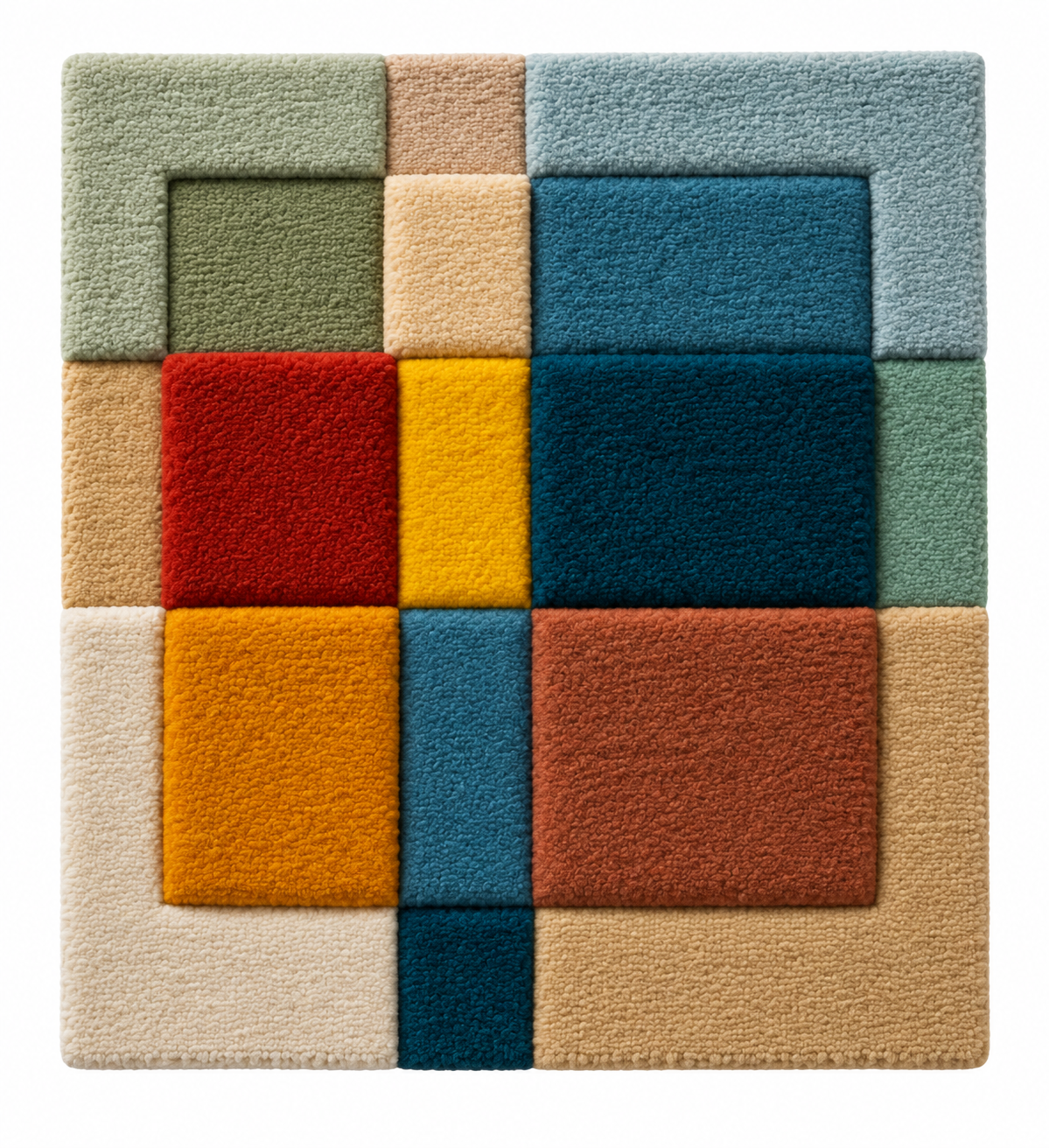 Hewn Earth prism window wall art with earth tone glass panels, showcasing a colorful geometric design for modern interior decor.