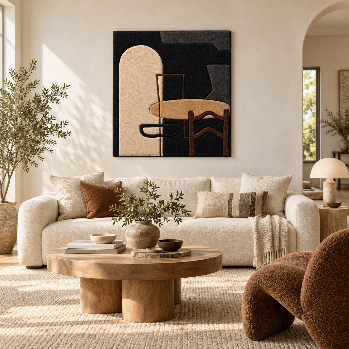 Quiet Cafe After Dark — front-facing room scene