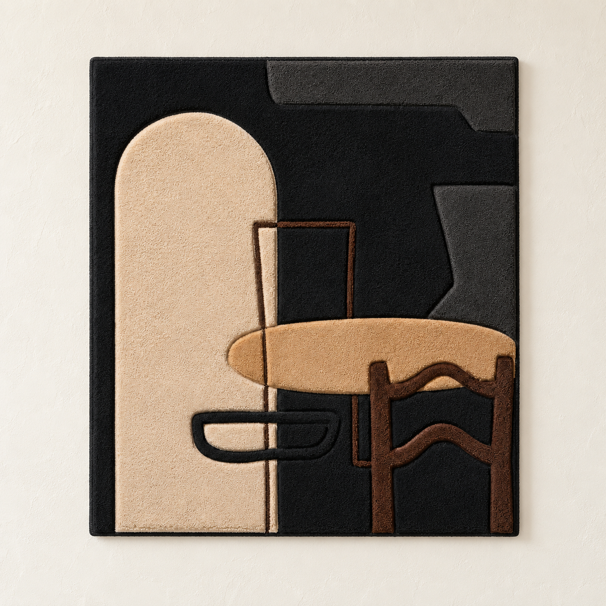 Hewn Earth Quiet Cafe After Dark wall art featuring a cozy nighttime cafe scene with warm lighting and detailed urban illustration.