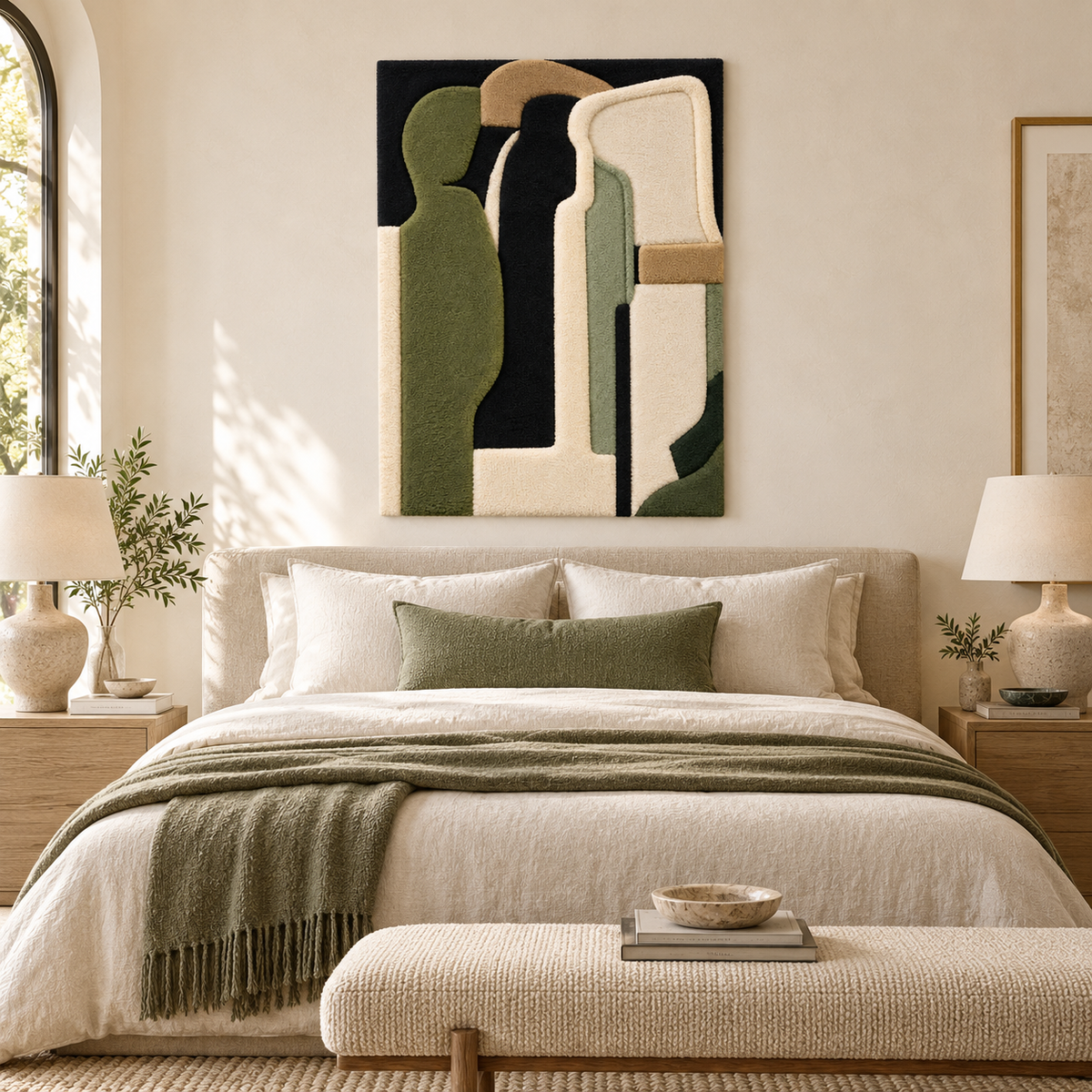 Quiet Olive Monoliths — room setting 2