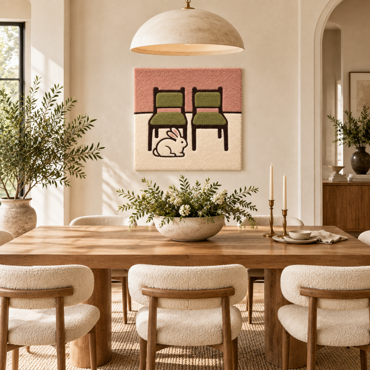 Rabbit Beneath the Green Chairs — room setting 3