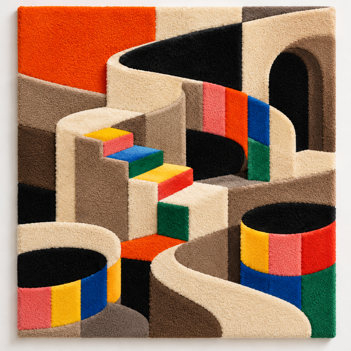 Rainbow Courtyard Stairs by Hewn Earth Studio — additional product view
