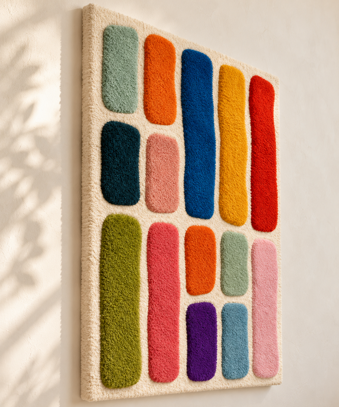 Hewn Earth Rainbow Rounded Bar Wall Art sampler featuring vibrant, curved rainbow design on a neutral background.