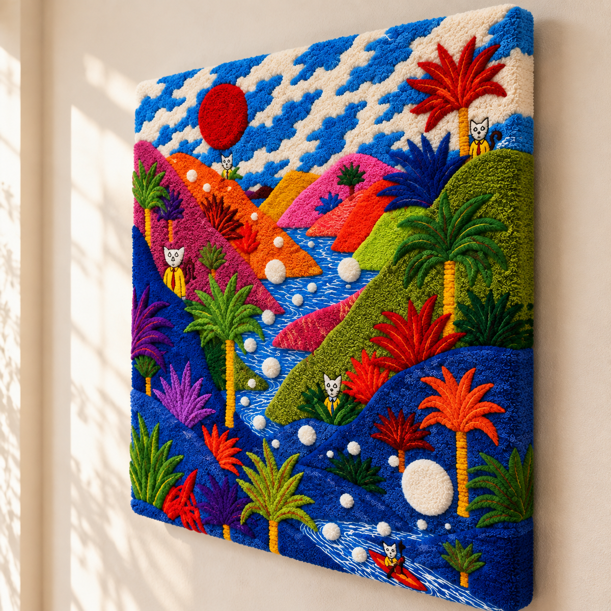 Rainbow Valley Moonrise — angled relief view
