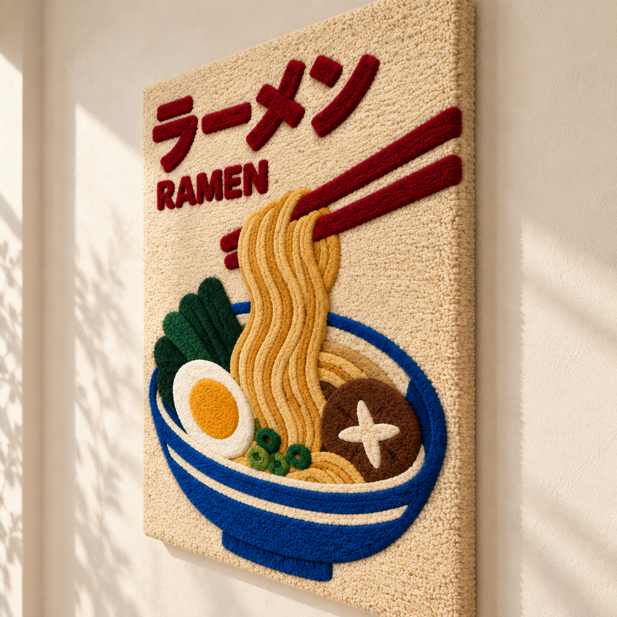 Ramen Noodle Lift — angled relief view