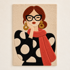 Red Scarf and Polka Reverie