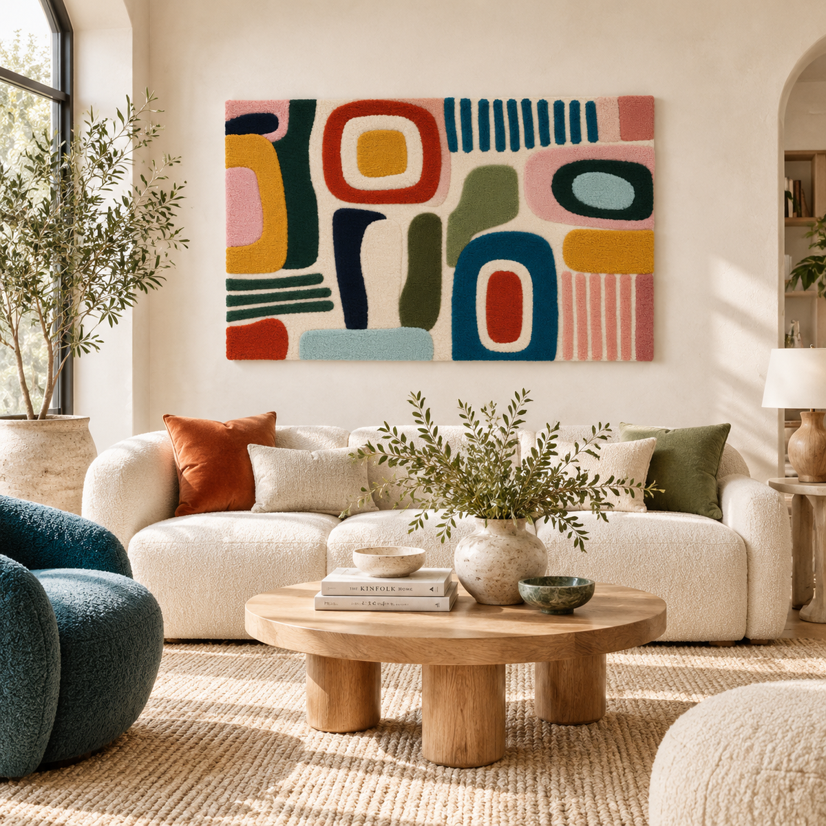 Retro Window Waltz — front-facing room scene