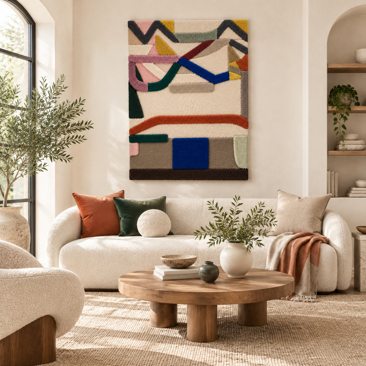 Ribbon Counterpoint — front-facing room scene