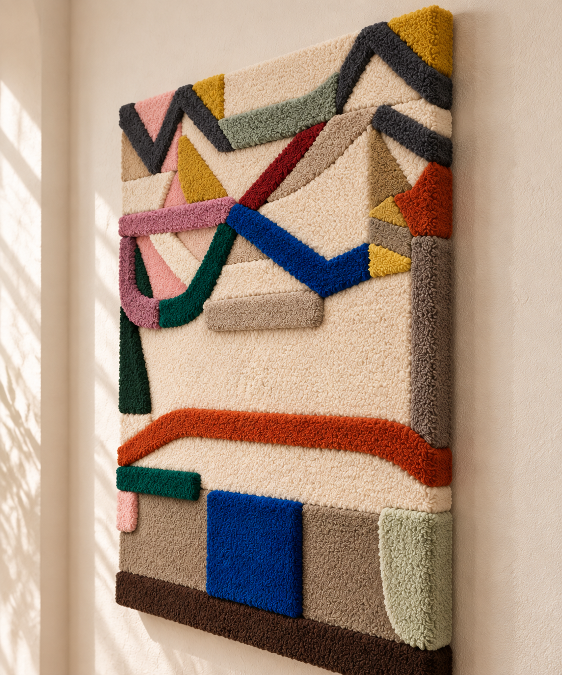 Ribbon Counterpoint — angled relief view