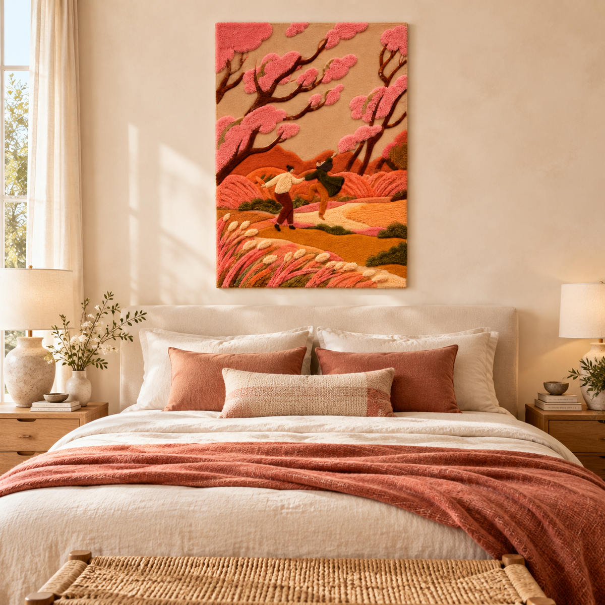 Riders Through Peach Blossom — room setting 2