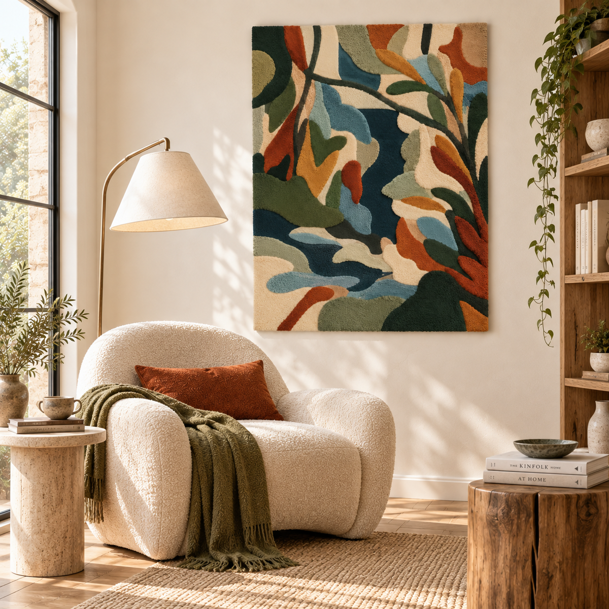River Through Autumn Leaves — room setting 3