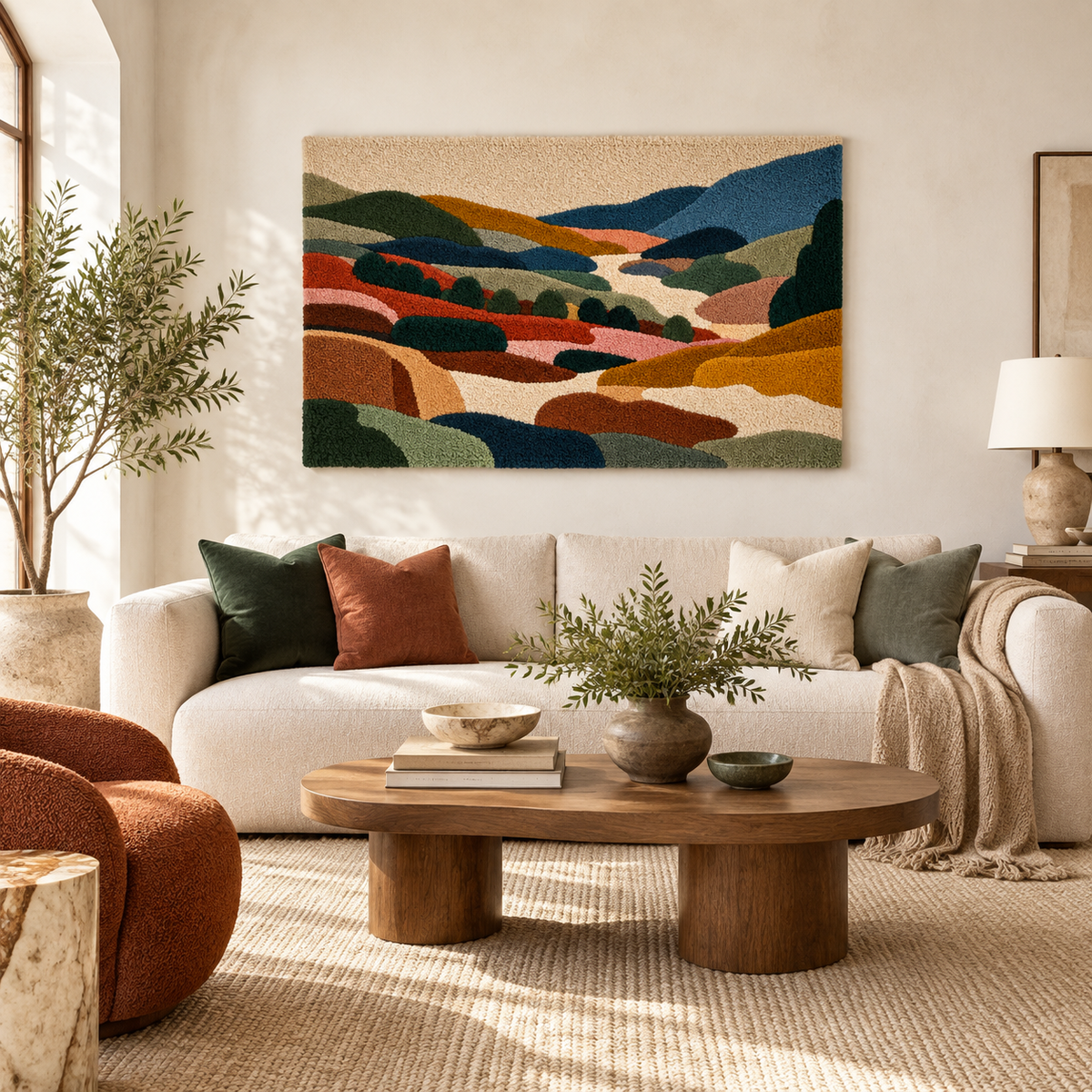 Rolling Earth Valley — front-facing room scene