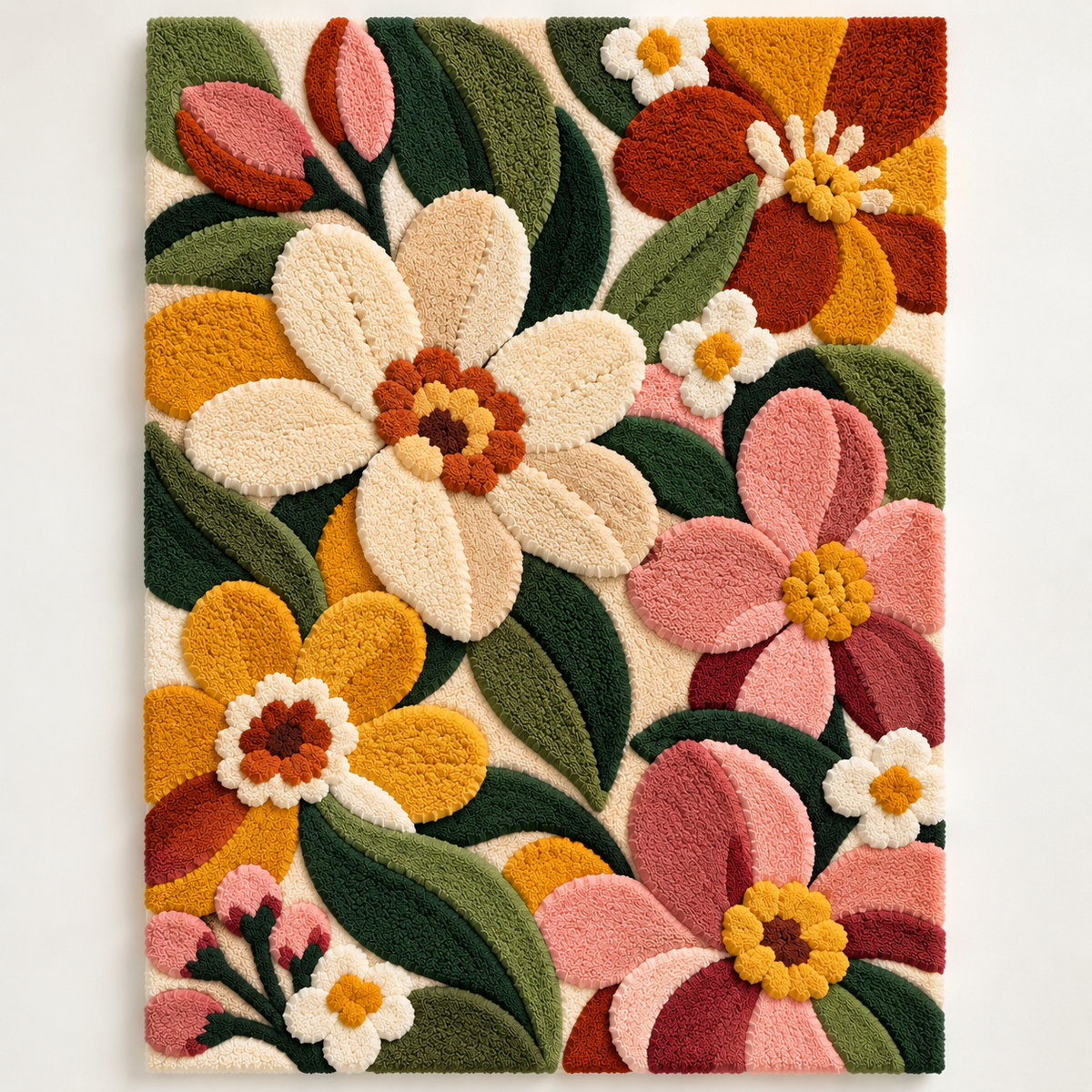Rose and Marigold Meadow by Hewn Earth Studio — front product view [product-light]