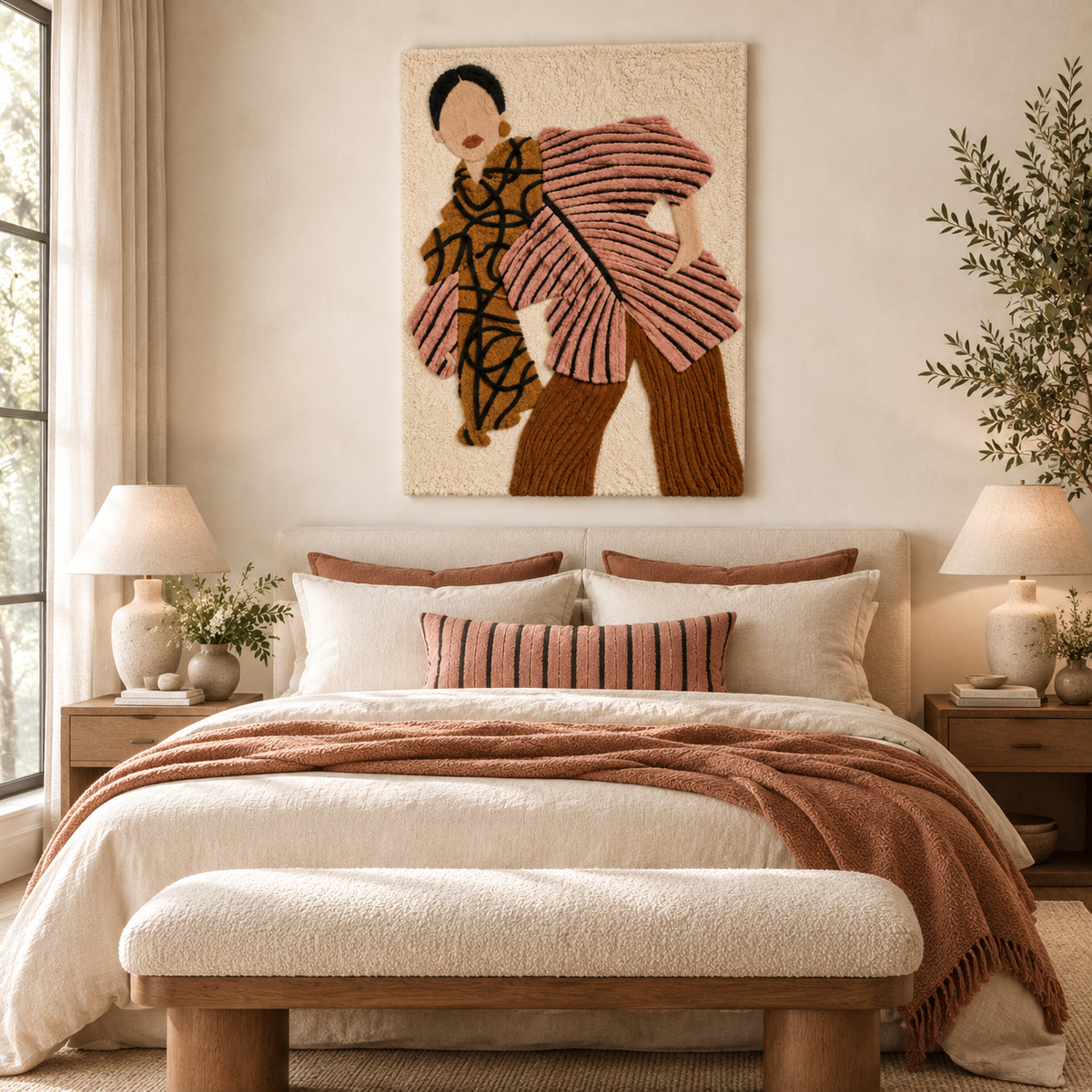 Rose Pleat Muse — room setting 1
