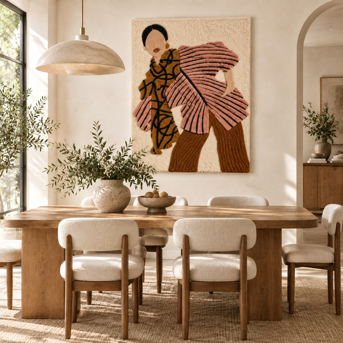 Rose Pleat Muse — room setting 3