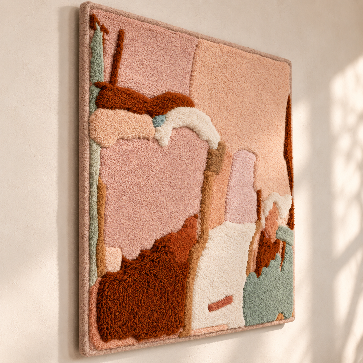 Rose Quarry Forms — angled relief view