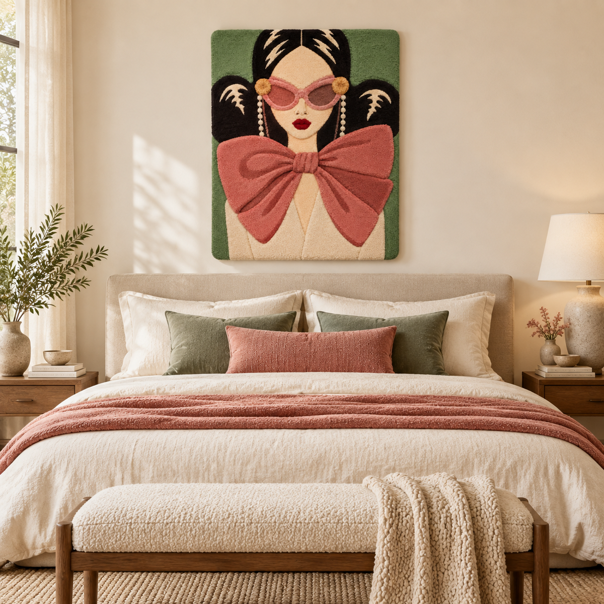 Rose Ribbon Reverie — room setting 1