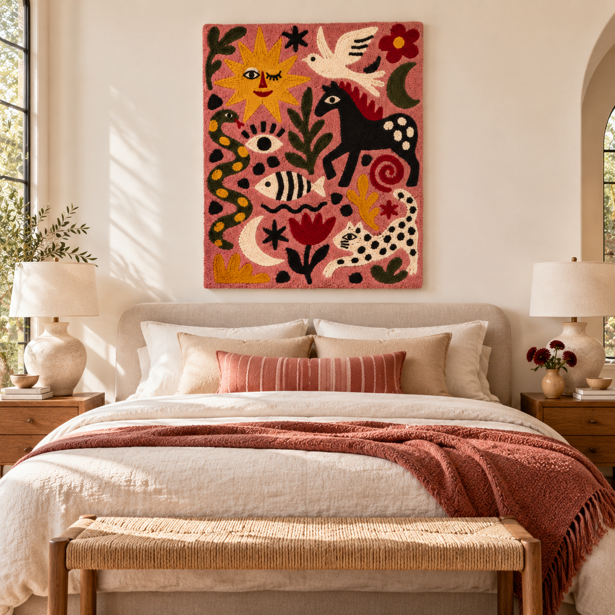 Rose Sun Menagerie — room setting 1