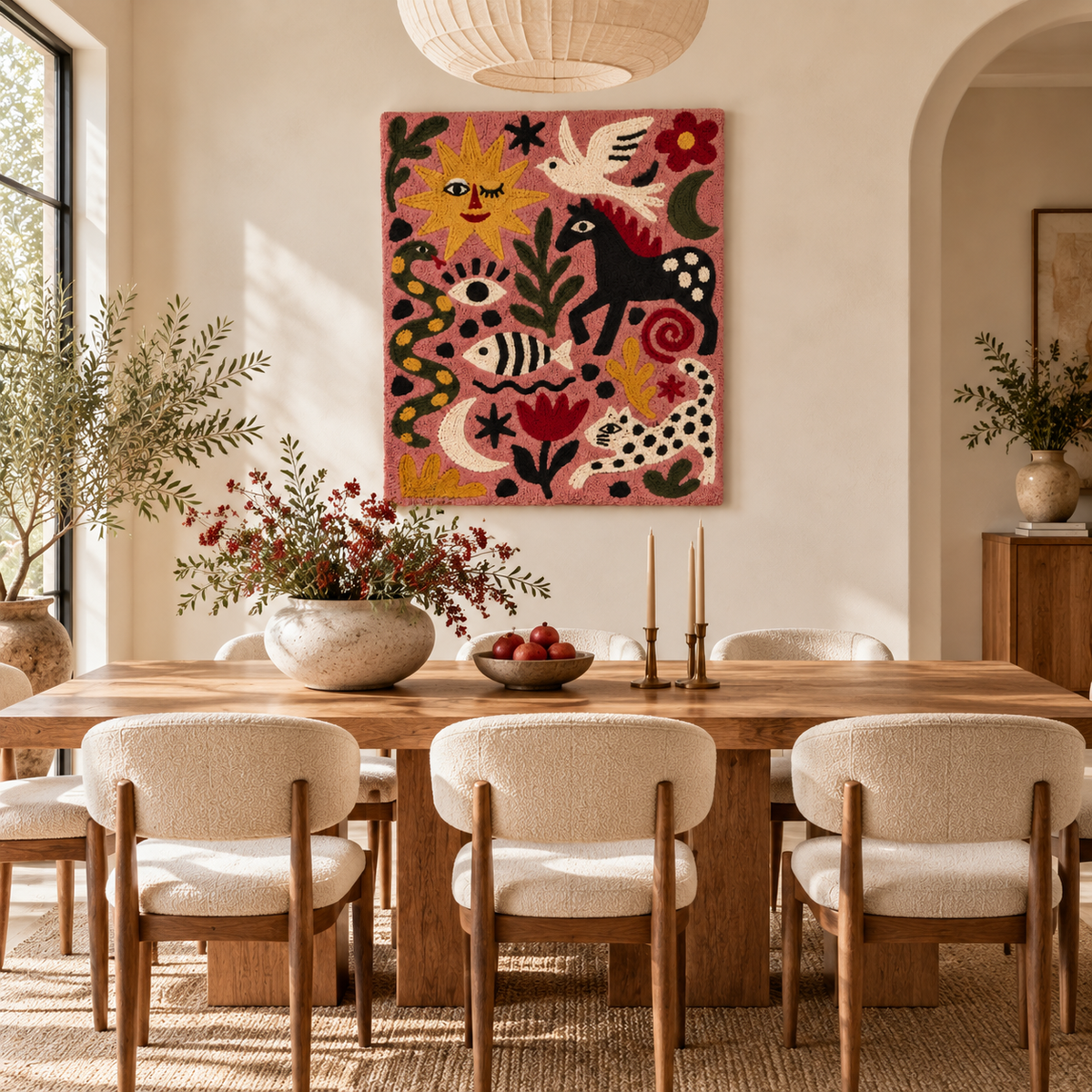 Rose Sun Menagerie — room setting 3