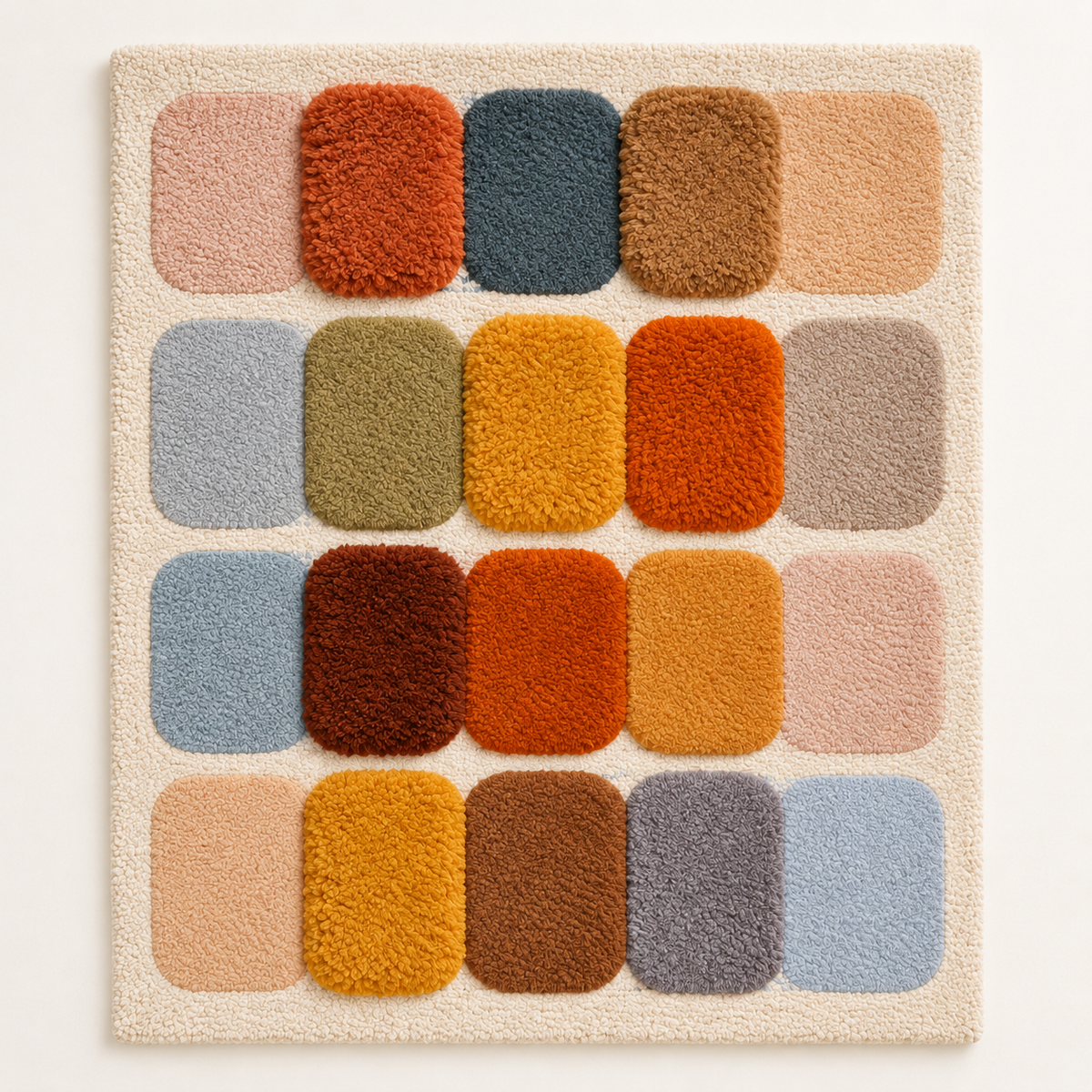 Rounded Earthtone Color Swatches wall art by Hewn Earth featuring natural earth-inspired color samples in a circular design.